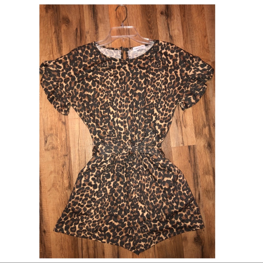 First love cheetah romper
